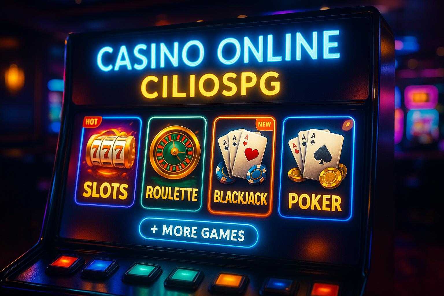 Jogos de cassino online inovadores e emocionantes na CILIOSPG
